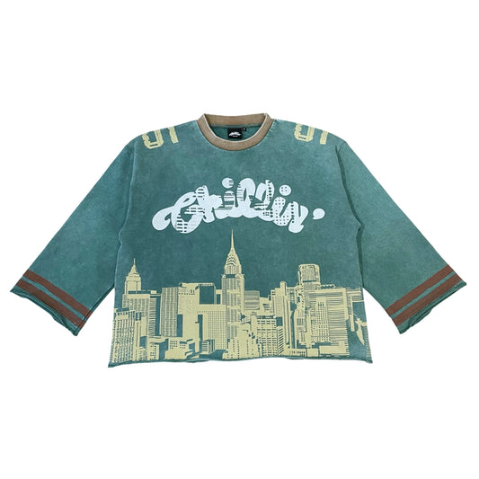CROPPED LONG SLEEVE "NEW YORK"