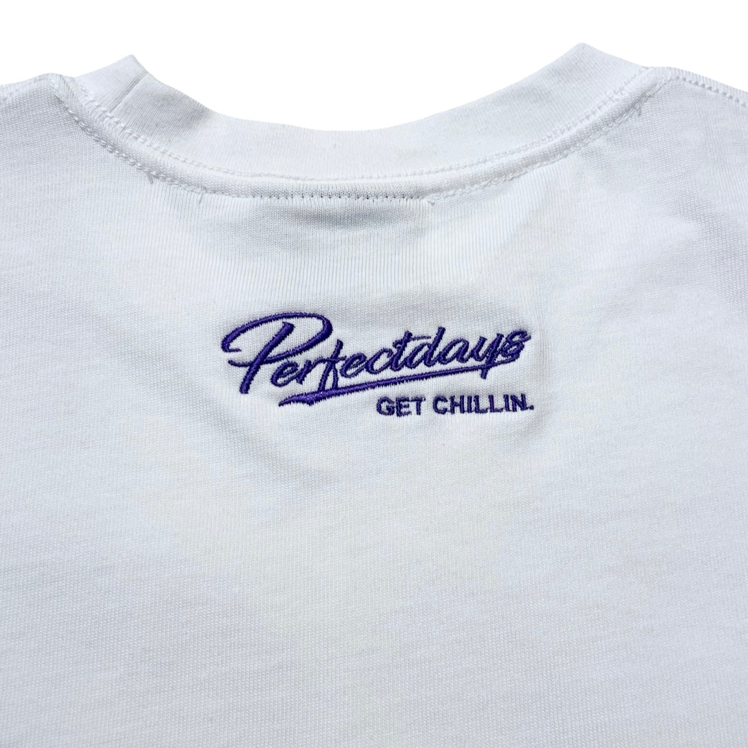 NY BUTTERFLY S/S TEE - WHITE / PURPLE