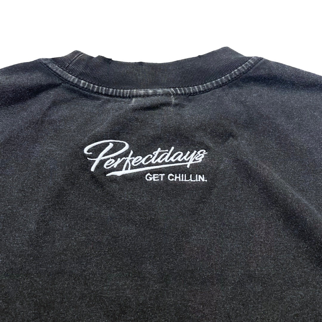 Women's CROPPED PIGMENT S/S TEE - BLACK