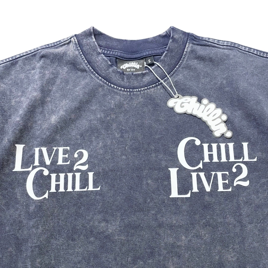 Women's CROPPED PIGMENT S/S TEE - NAVY