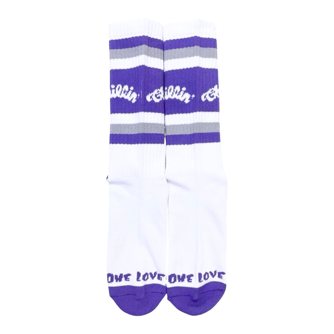LOGO SOCKS - PURPLE
