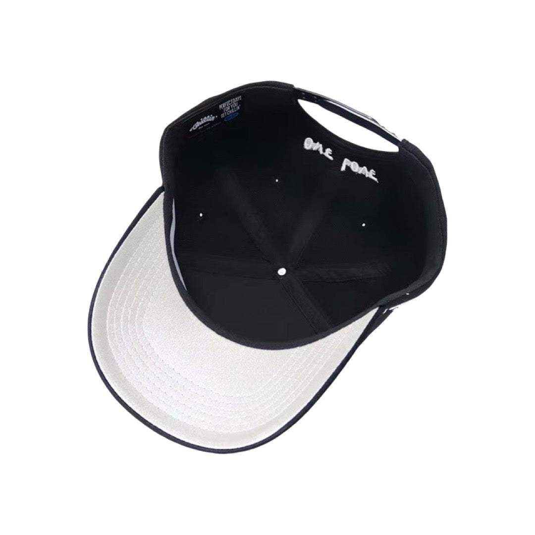 NY BUTTERFLY SHINY CAP - BLACK