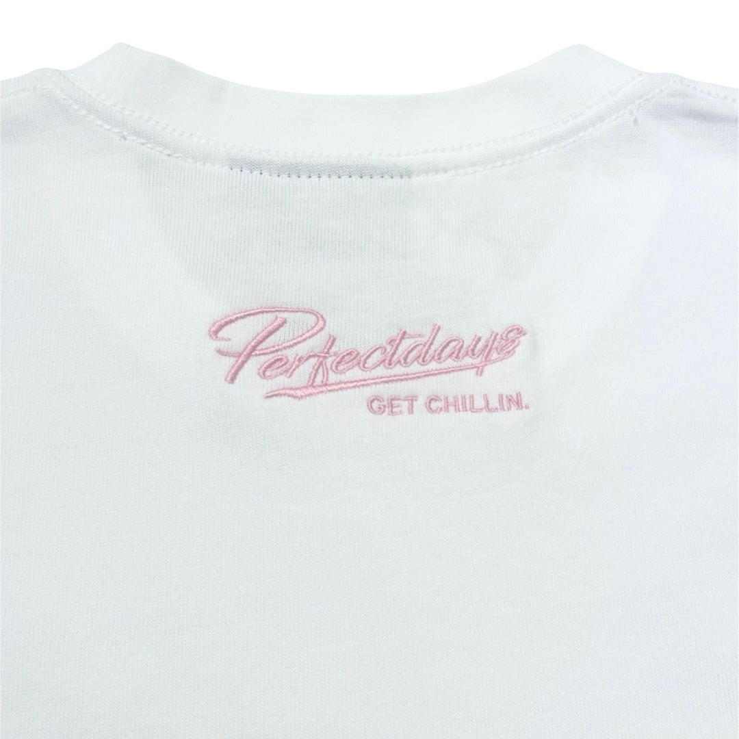 BIG LOGO S/S TEE - WHITE / PINK