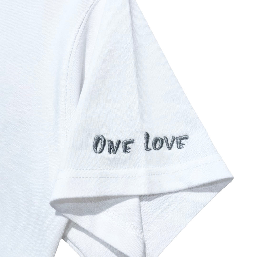 BIG LOGO S/S TEE - WHITE / NAVY