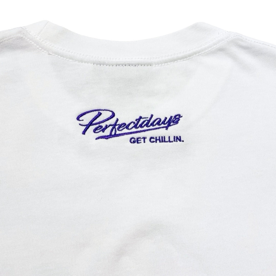 BIG LOGO S/S TEE - WHITE / PURPLE