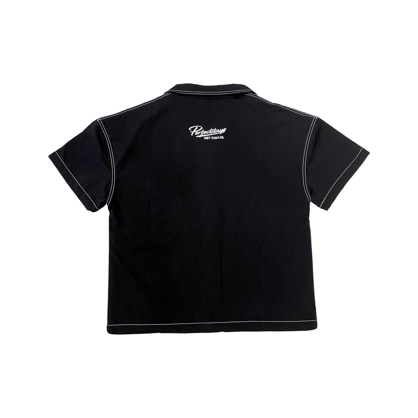 NYLON STRETCH SHIRT - BLACK