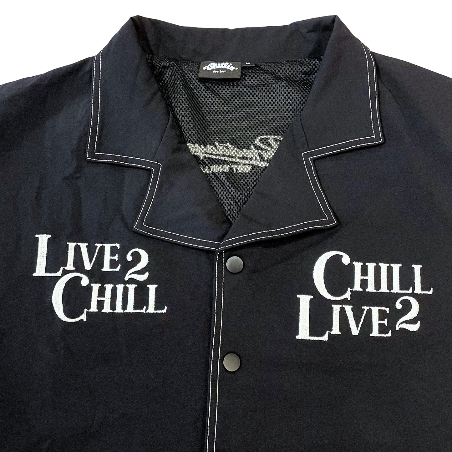 NYLON STRETCH SHIRT - BLACK