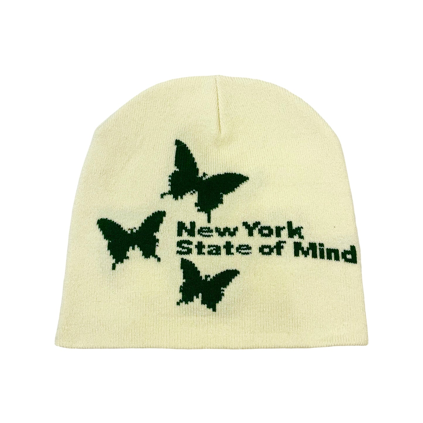 NY BUTTERFLY BEANIE - GREEN