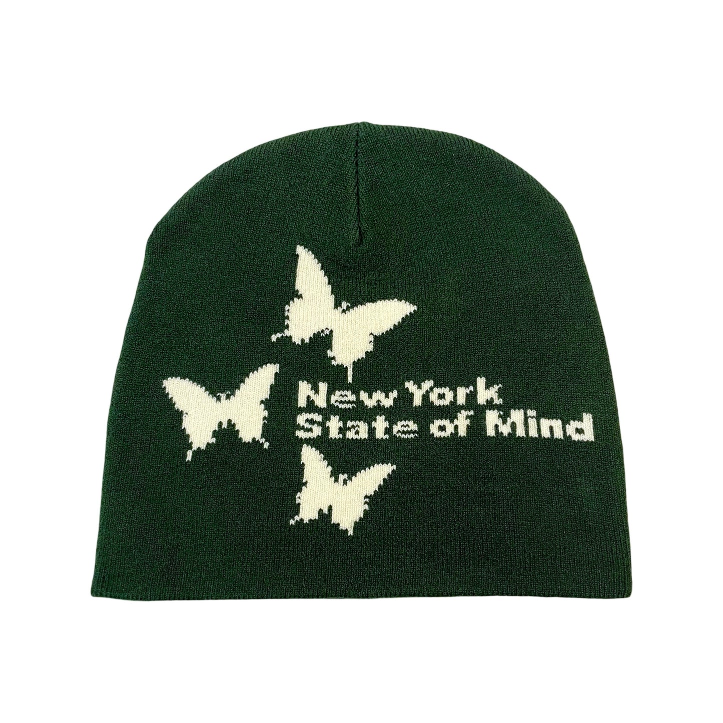 NY BUTTERFLY BEANIE - GREEN