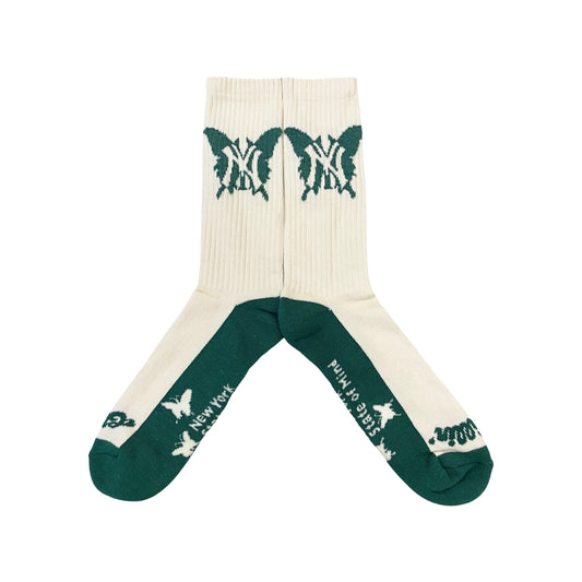 NY BUTTERFLY SOCKS - GREEN