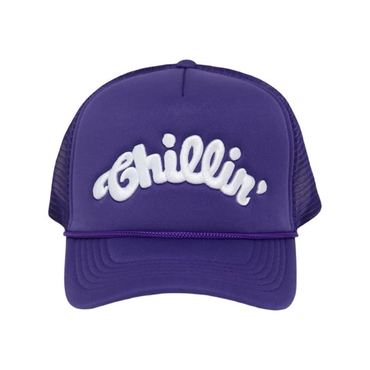 LOGO 5PANEL MESH CAP - PURPLE