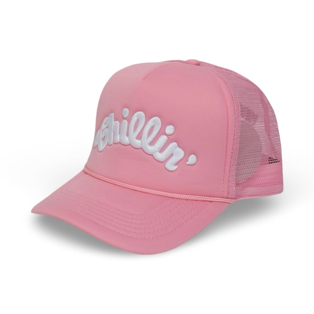 LOGO 5PANEL MESH CAP - PINK