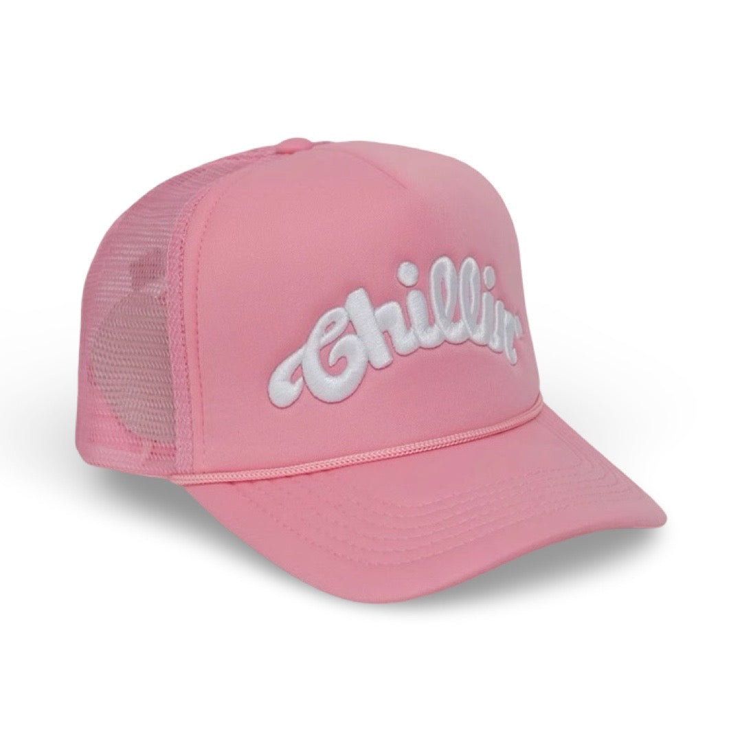 LOGO 5PANEL MESH CAP - PINK
