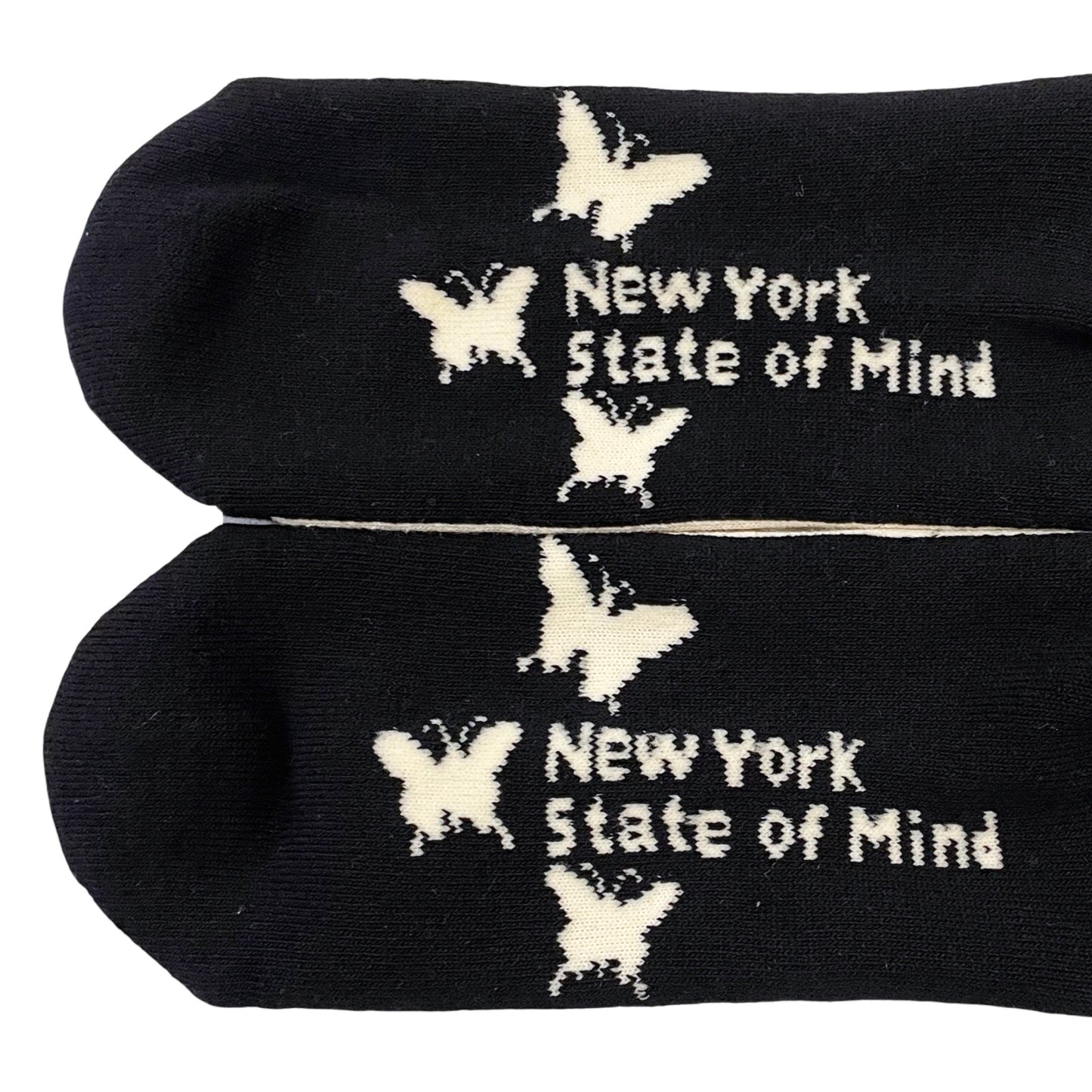 NY BUTTERFLY SOCKS - BLACK