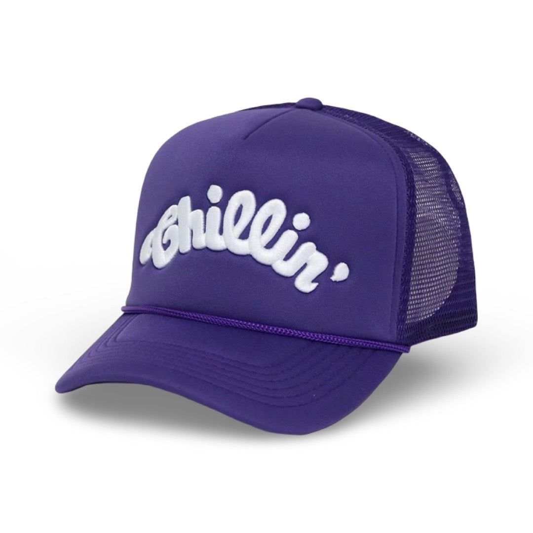 LOGO 5PANEL MESH CAP - PURPLE
