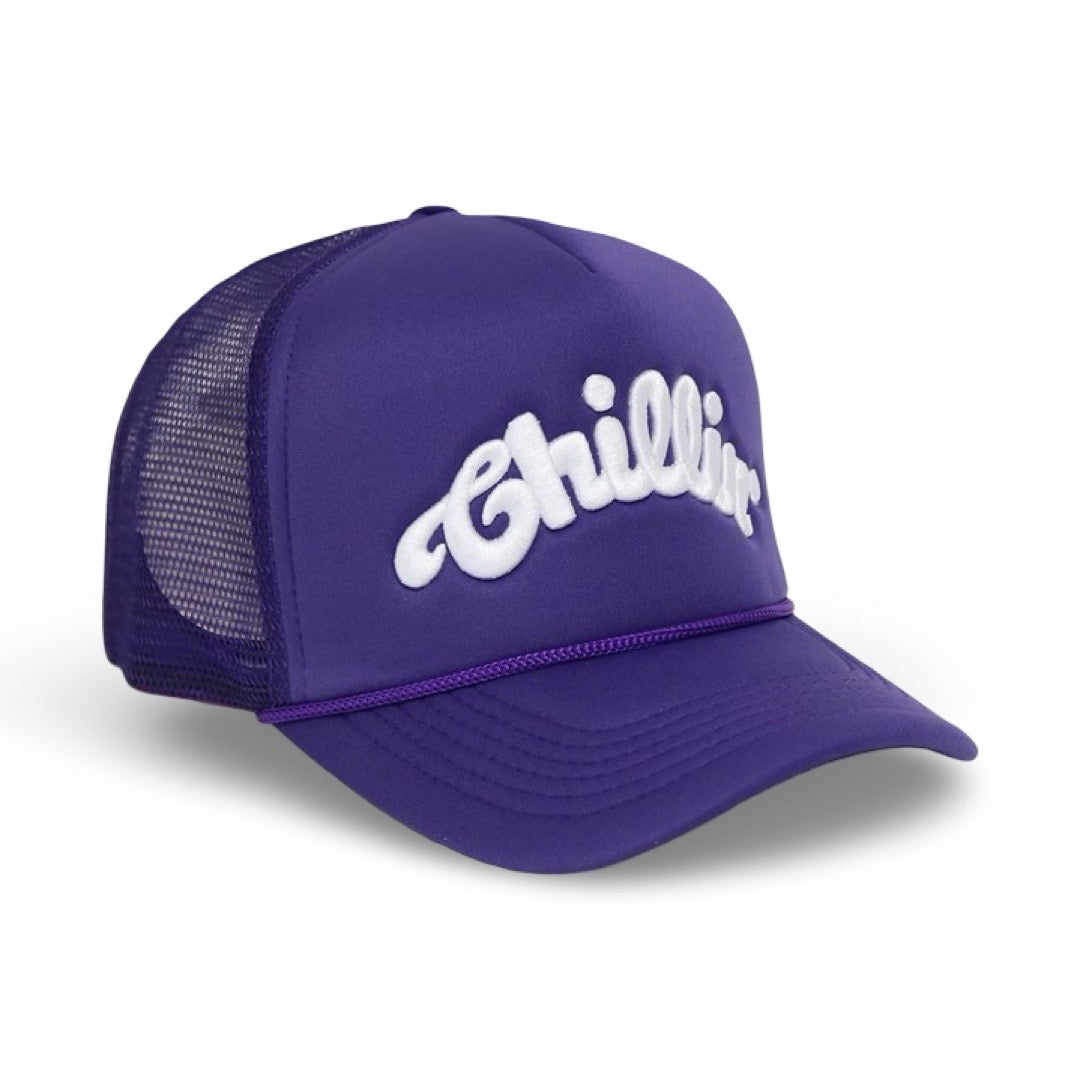 LOGO 5PANEL MESH CAP - PURPLE