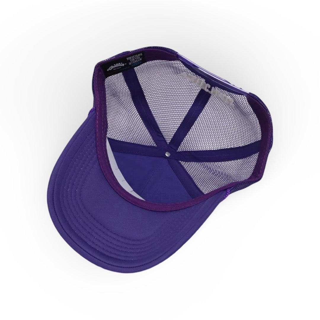 LOGO 5PANEL MESH CAP - PURPLE