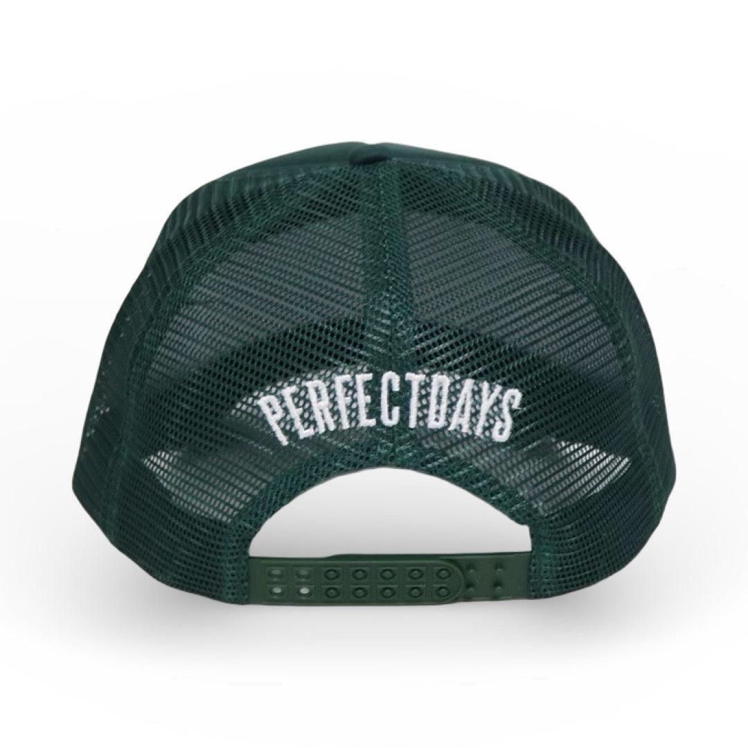 LOGO 5PANEL MESH CAP - D.GREEN