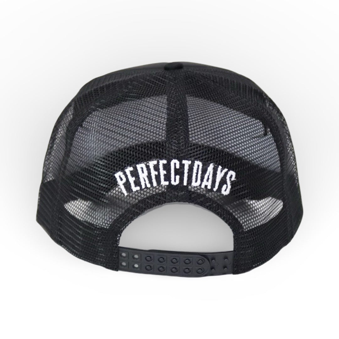 LOGO 5PANEL MESH CAP - BLACK