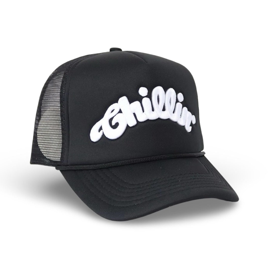 LOGO 5PANEL MESH CAP - BLACK