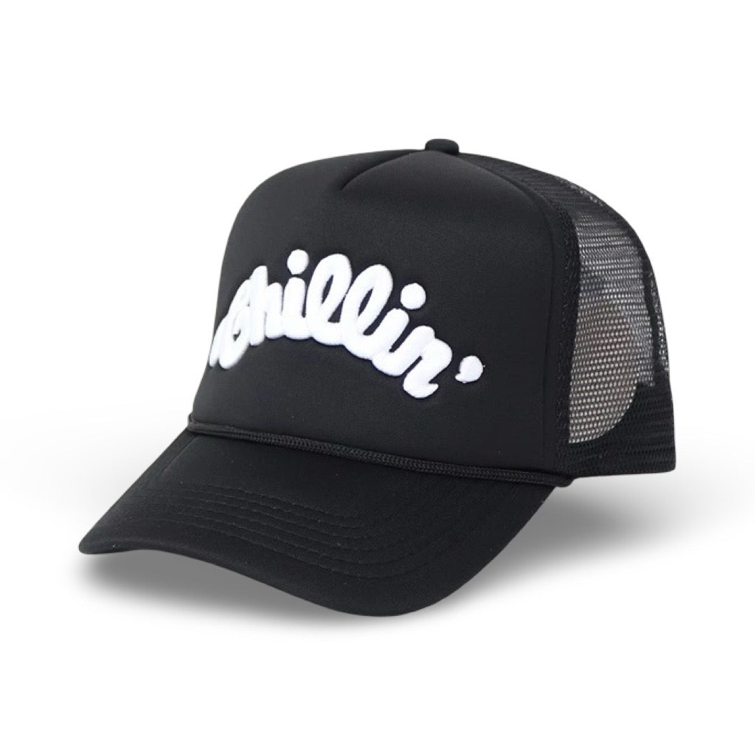 LOGO 5PANEL MESH CAP - BLACK