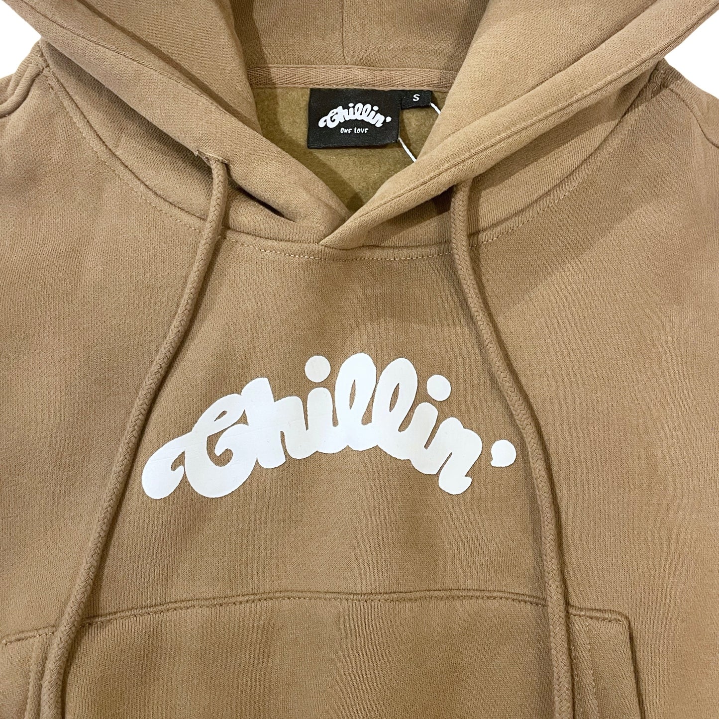 Women's MINI LOGO HOODIE - BROWN