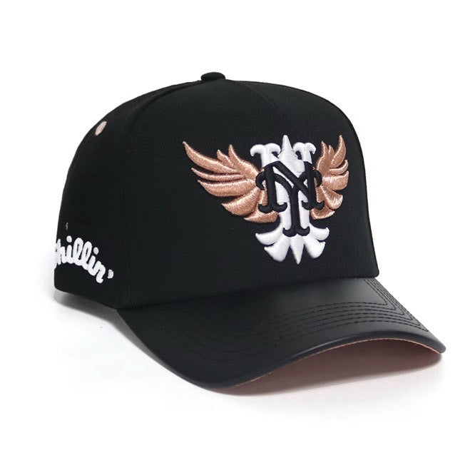 EAGLE CAP - BLACK /PINK GOLD