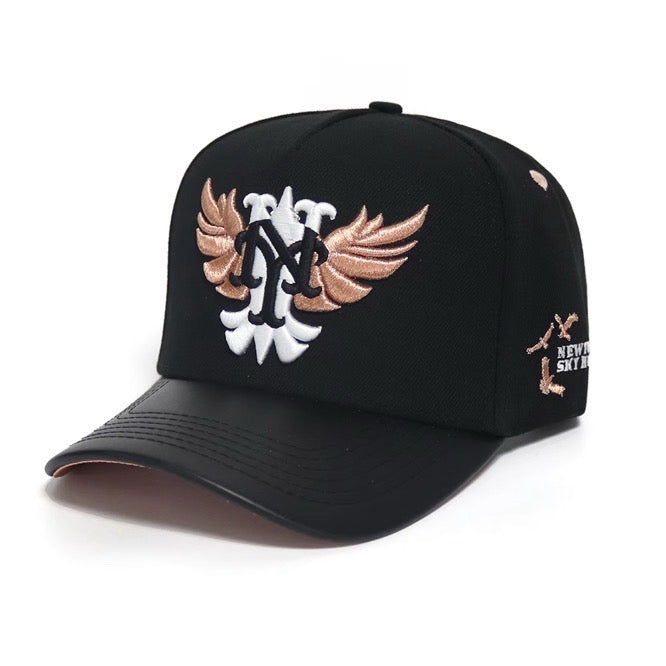 EAGLE CAP - BLACK /PINK GOLD