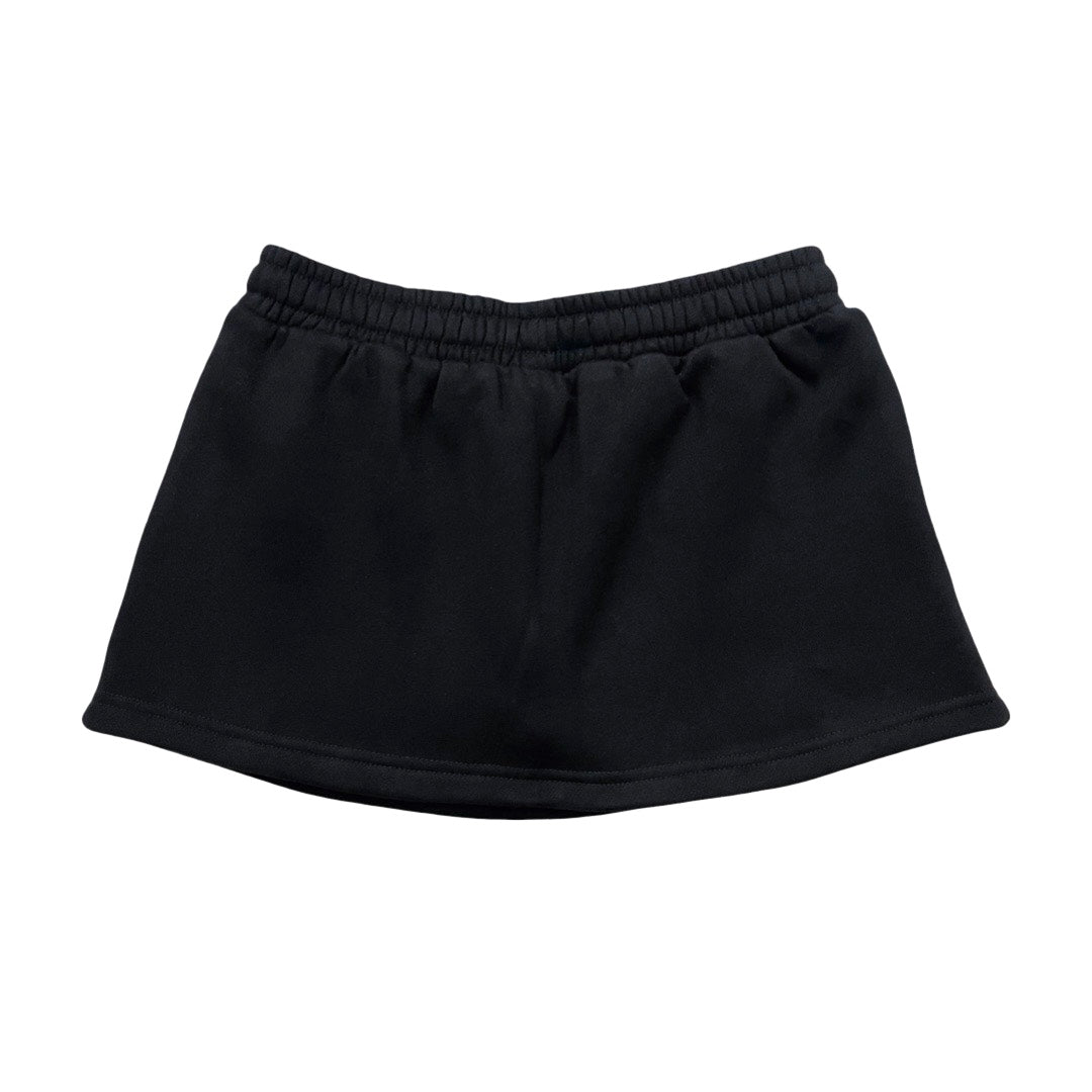 SWEAT SKIRT - BLACK