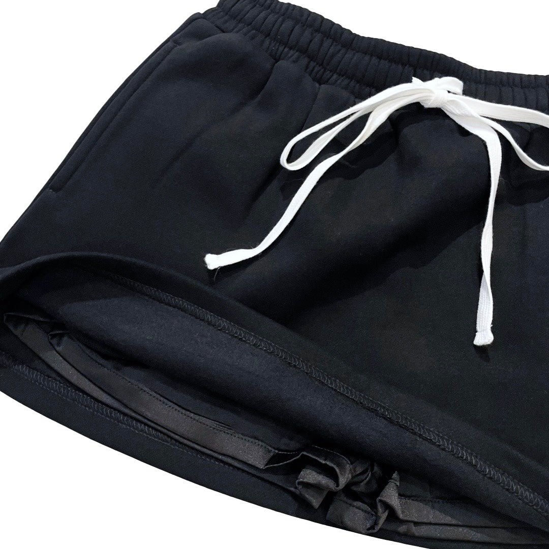 SWEAT SKIRT - BLACK