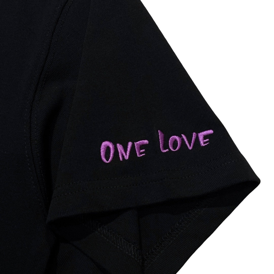 BIG LOGO BUTTERFLY S/S TEE - BLACK / PURPLE