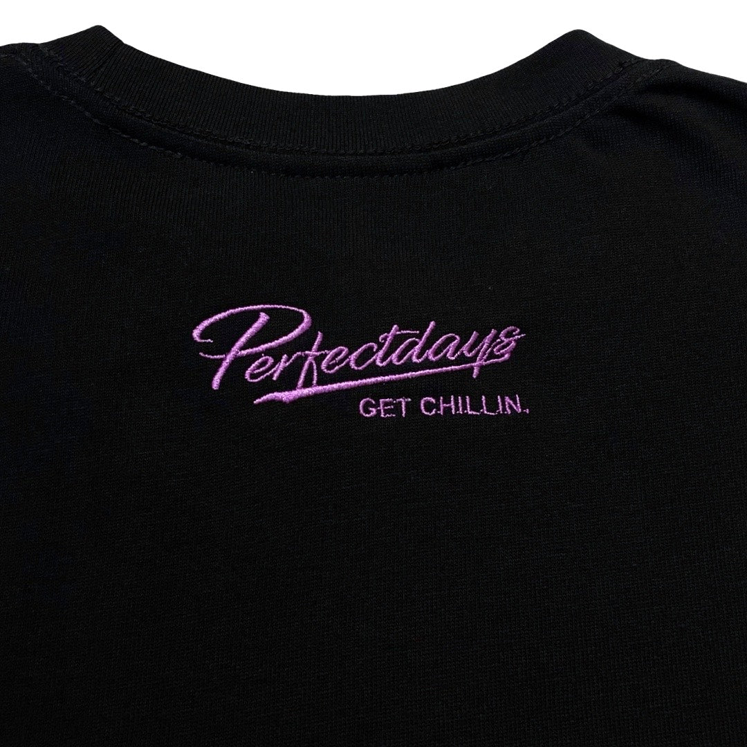 BIG LOGO BUTTERFLY S/S TEE - BLACK / PURPLE