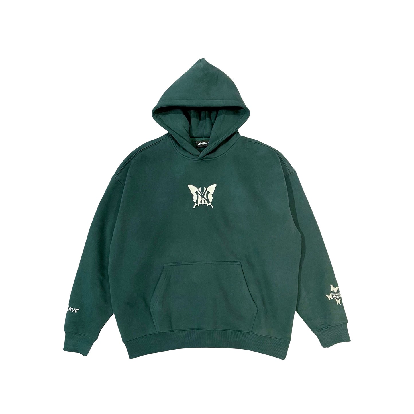 NY BUTTERFLY HOODIE - GREEN