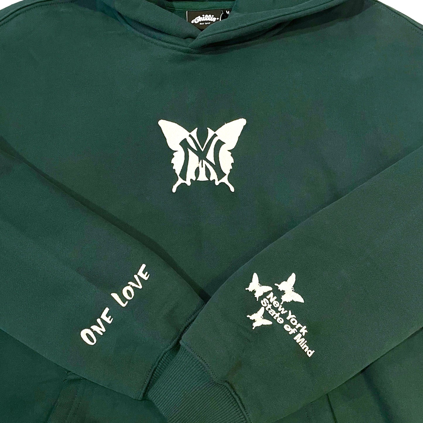 NY BUTTERFLY HOODIE - GREEN
