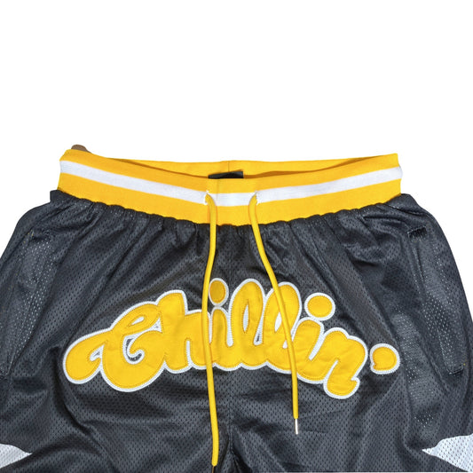 BASKETBALL STAR SHORTS - YELLOW