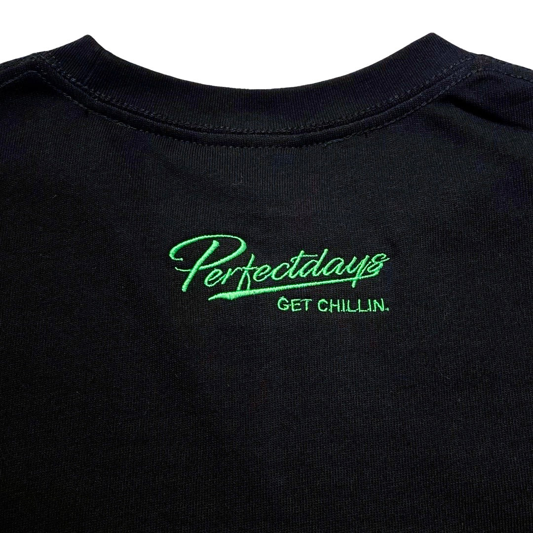 CHILLIN' × Castle Records - "MUSIC LOVER" S/TEE - BLACK