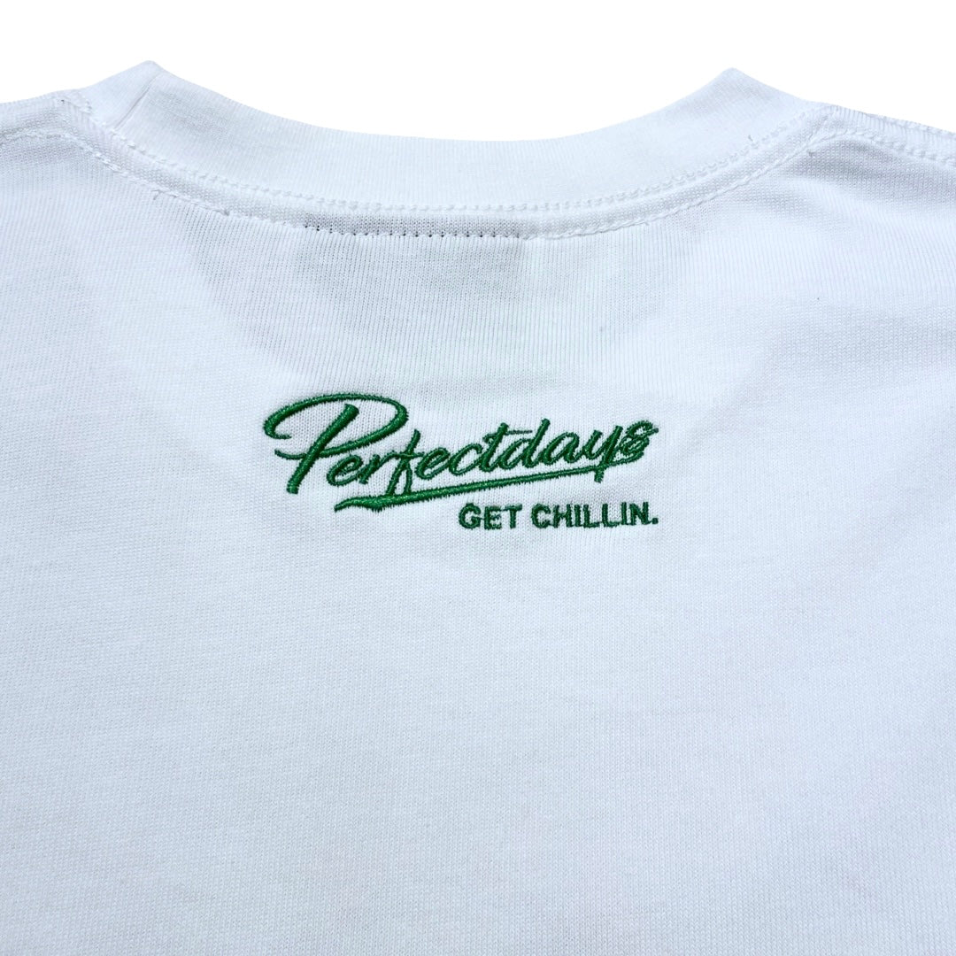 CHILLIN' × Castle Records - "MUSIC LOVER" L/TEE - WHITE