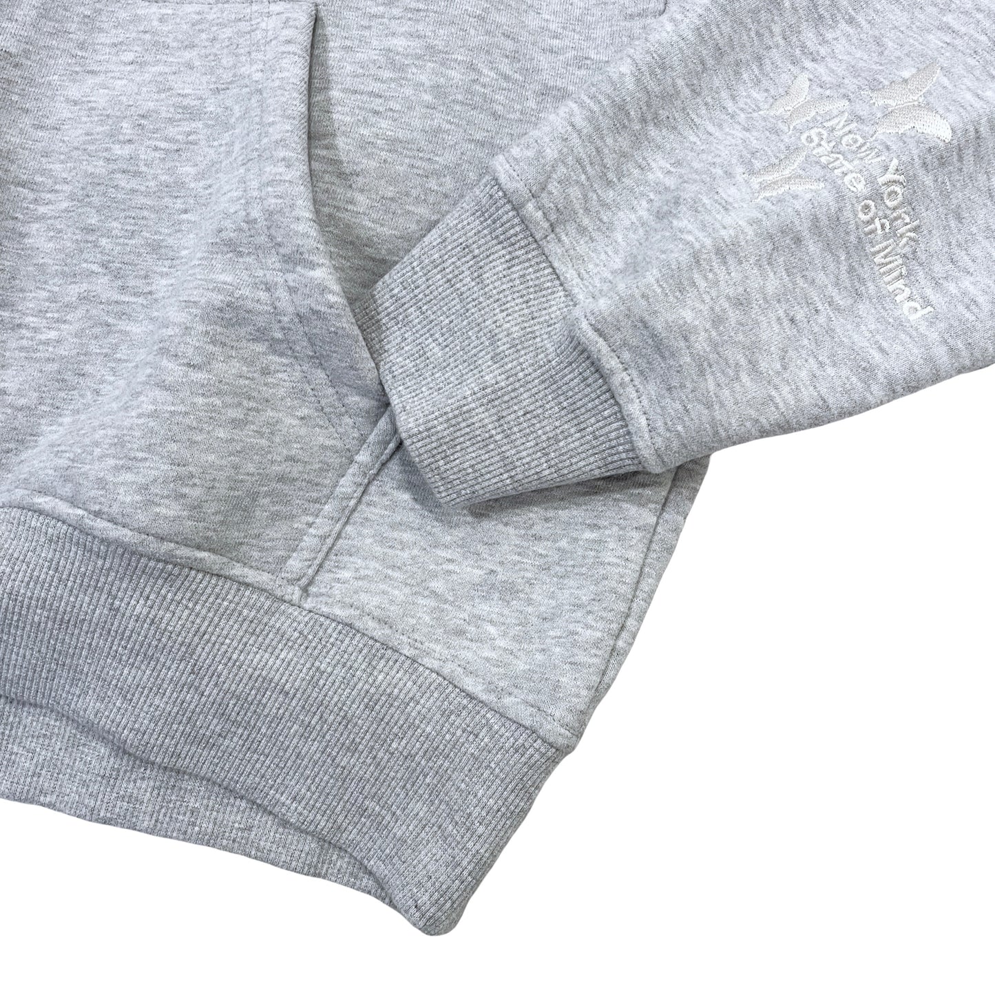 Women's NY BUTTERFLY HOODIE - GREY / WHITE