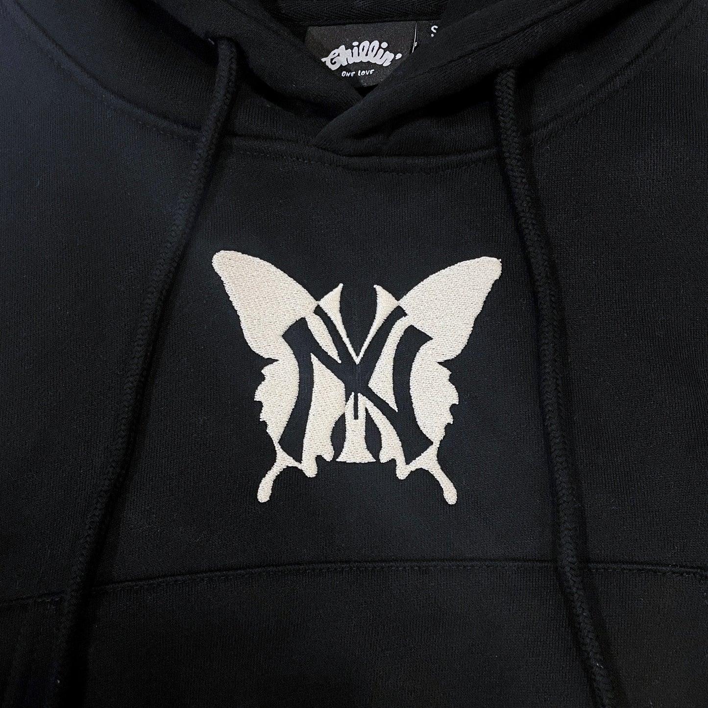 Women's NY BUTTERFLY HOODIE - BLACK