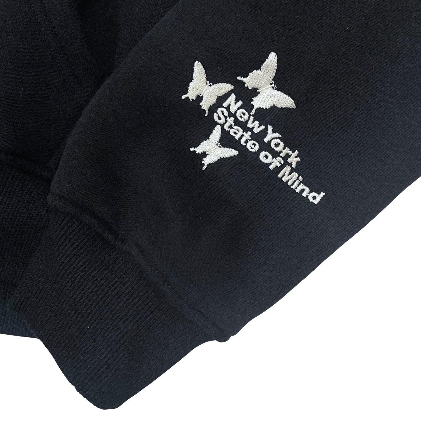 Women's NY BUTTERFLY HOODIE - BLACK
