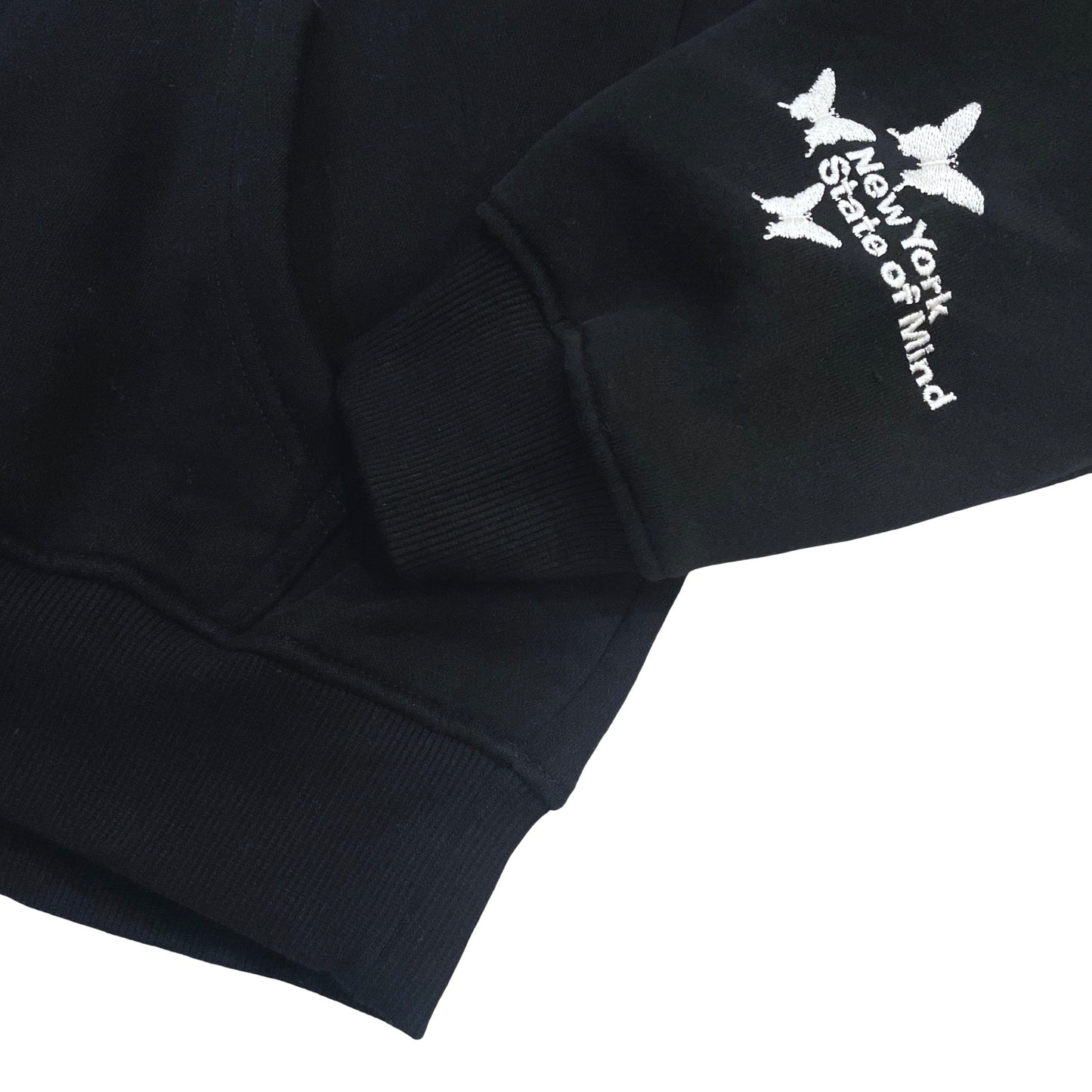 Women's NY BUTTERFLY HOODIE - BLACK