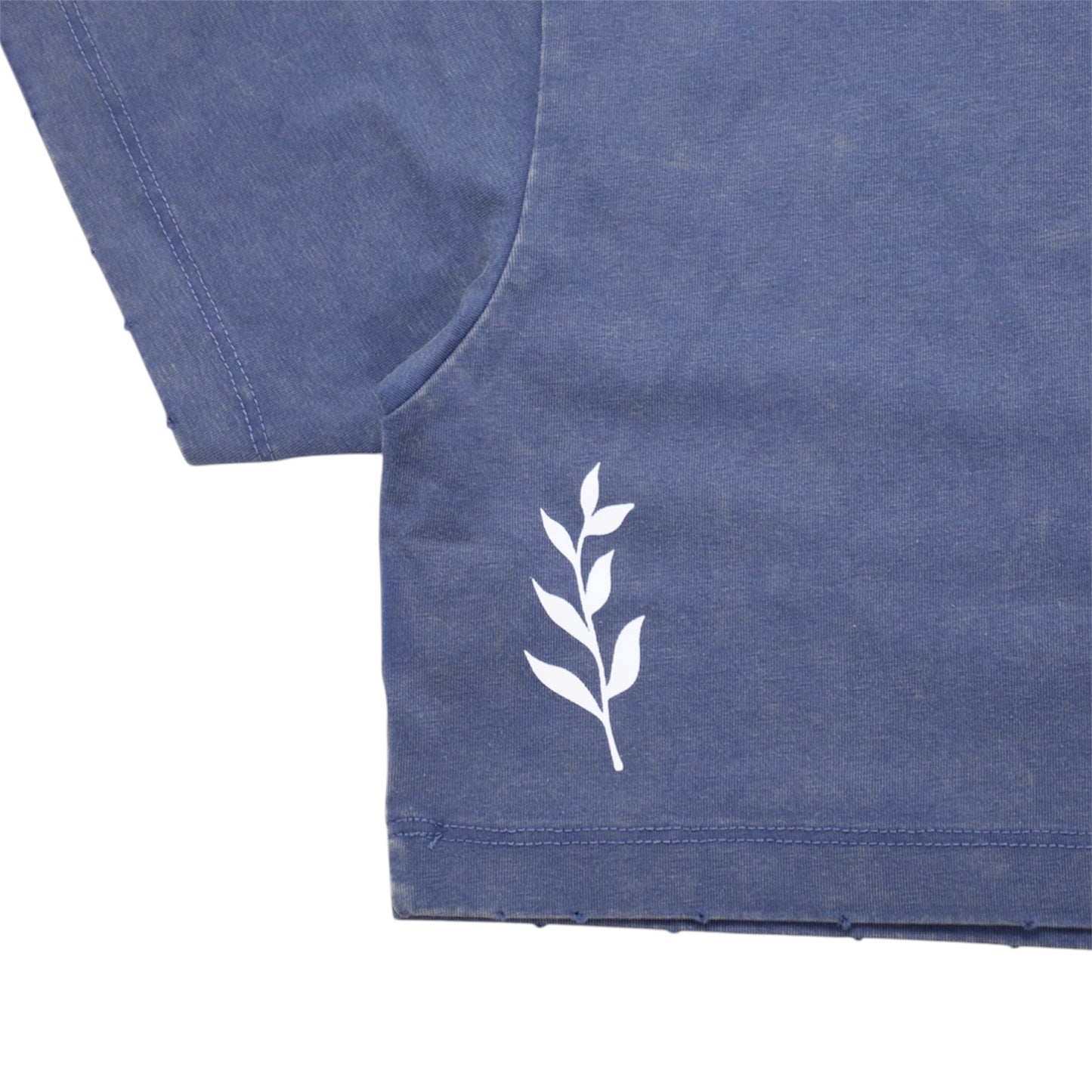 Women's CROPPED PIGMENT S/S TEE - BLUE
