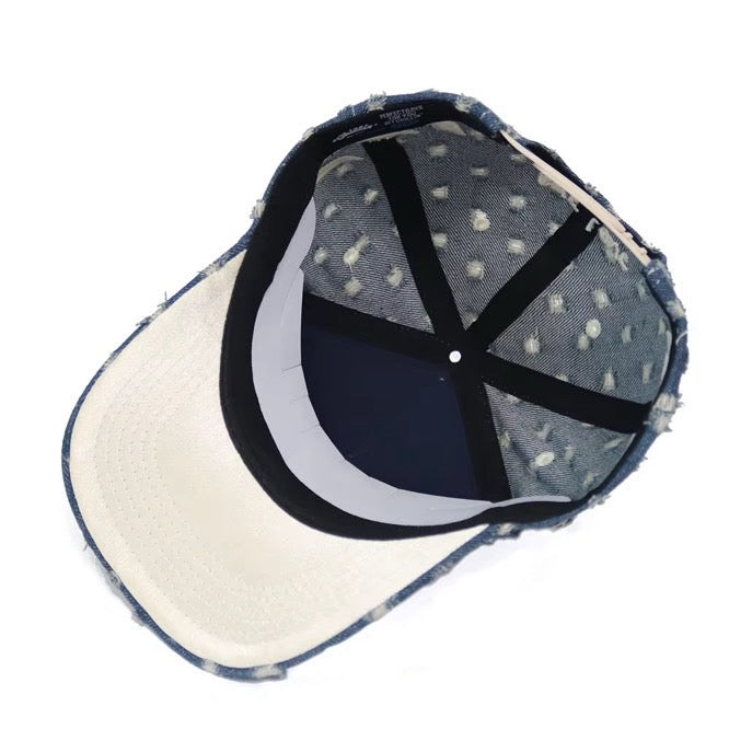 CRASH DENIM CAP - BLUE