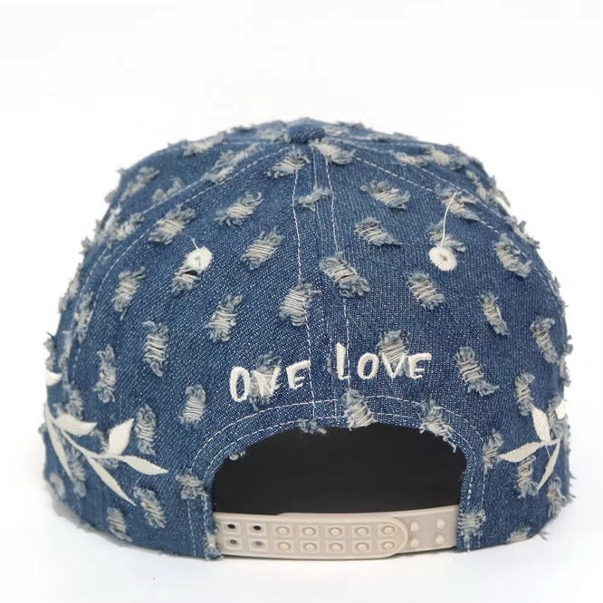CRASH DENIM CAP - BLUE