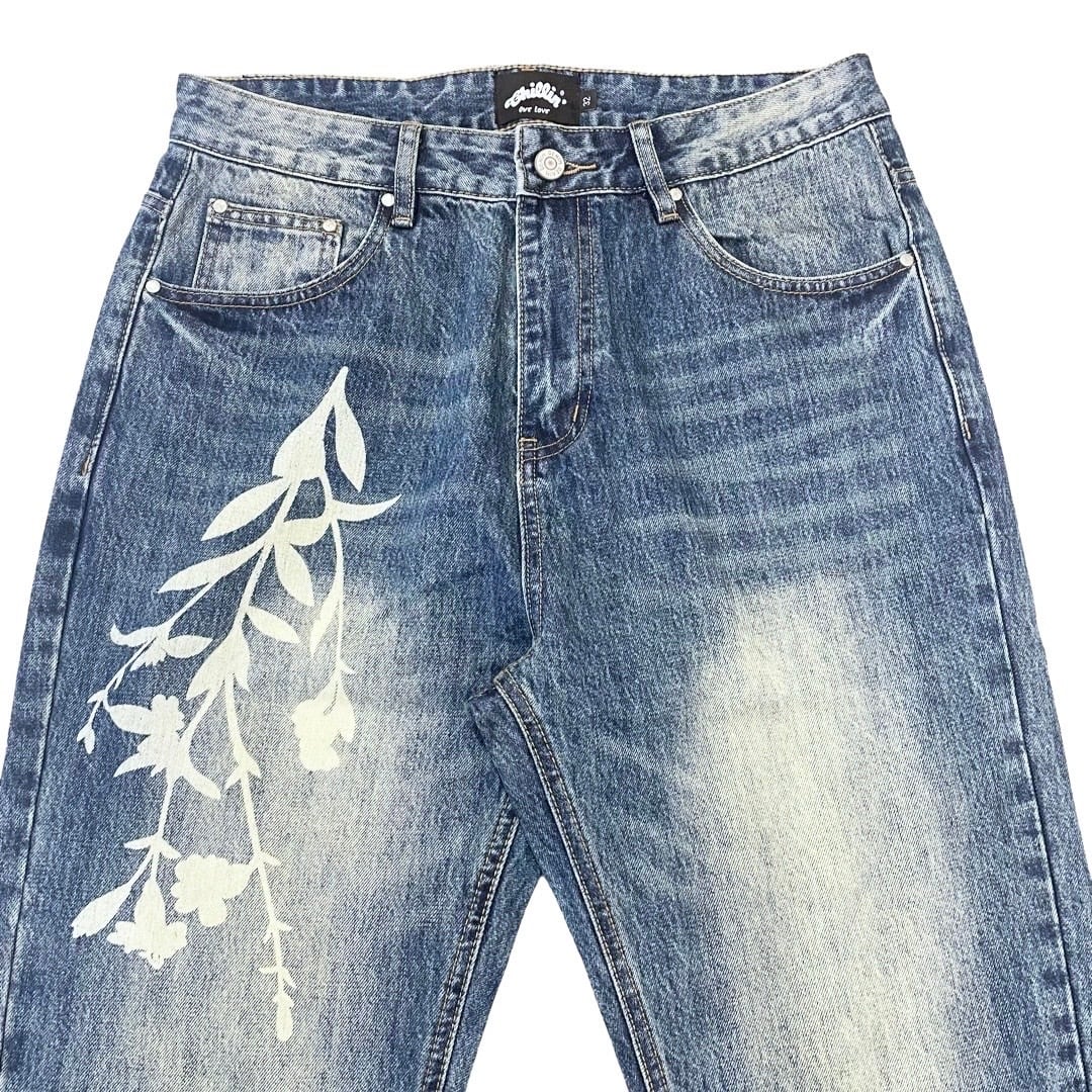 FLOWER FLARE JEANS