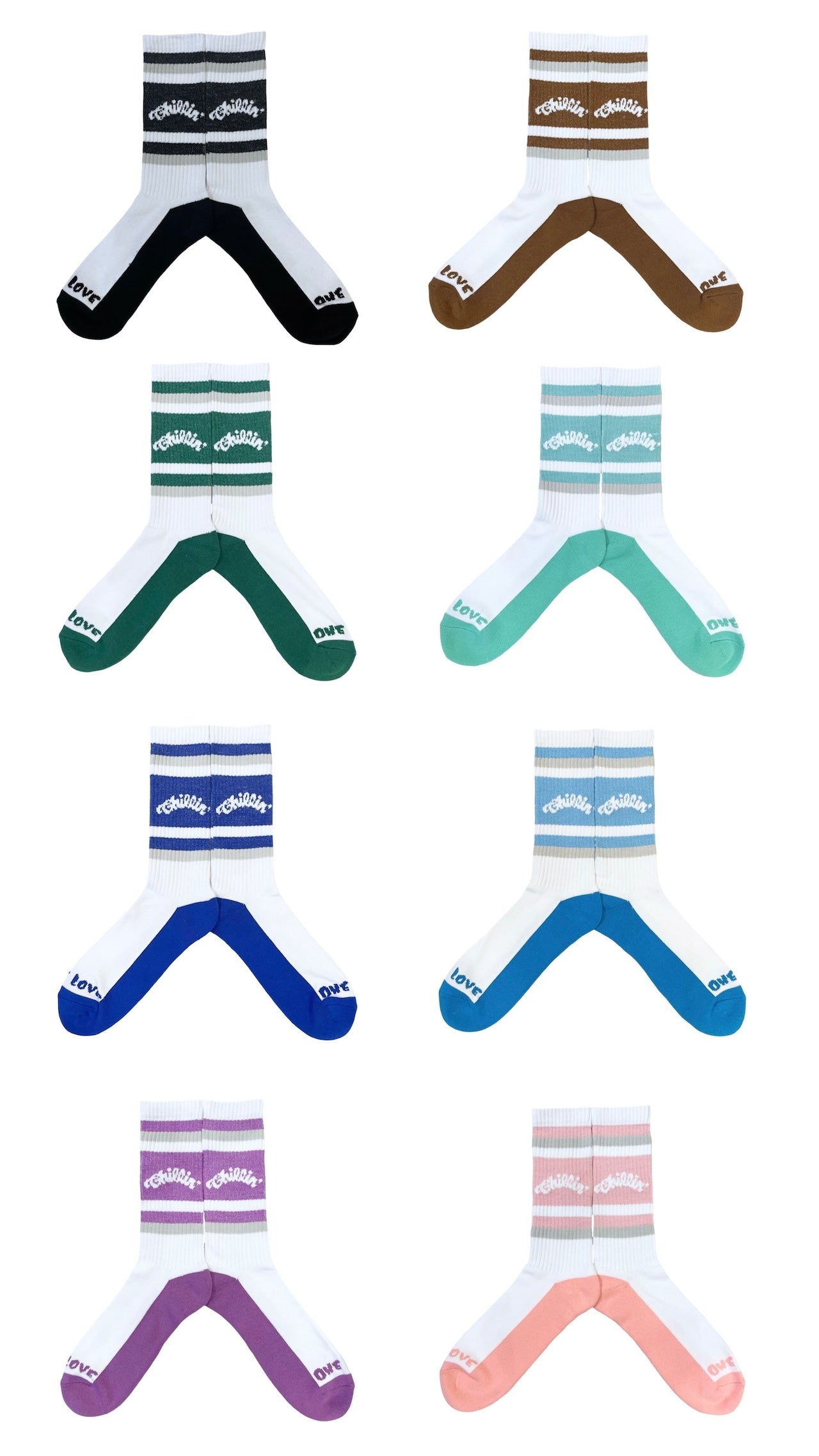 LUMINOUS LOGO SOCKS - PINK