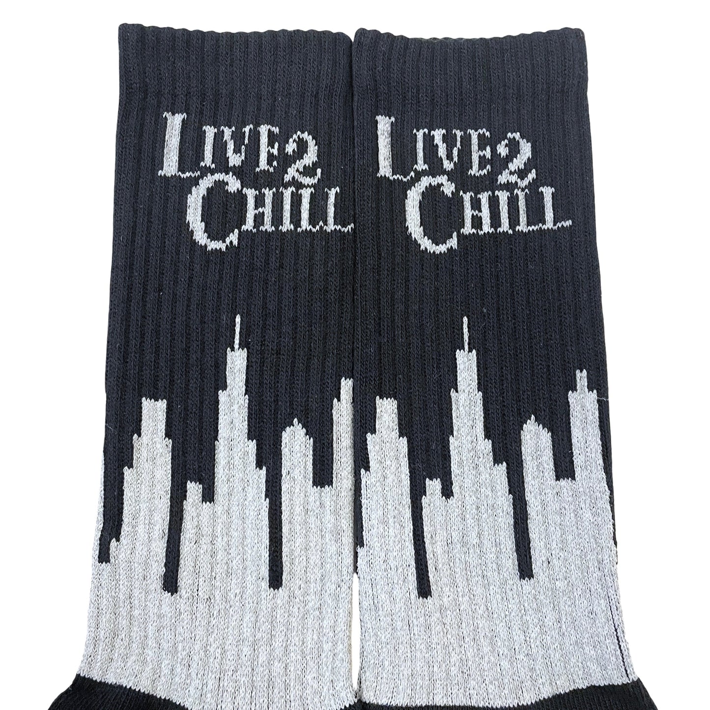 CITY NY REFLECTOR SOCKS - BLACK