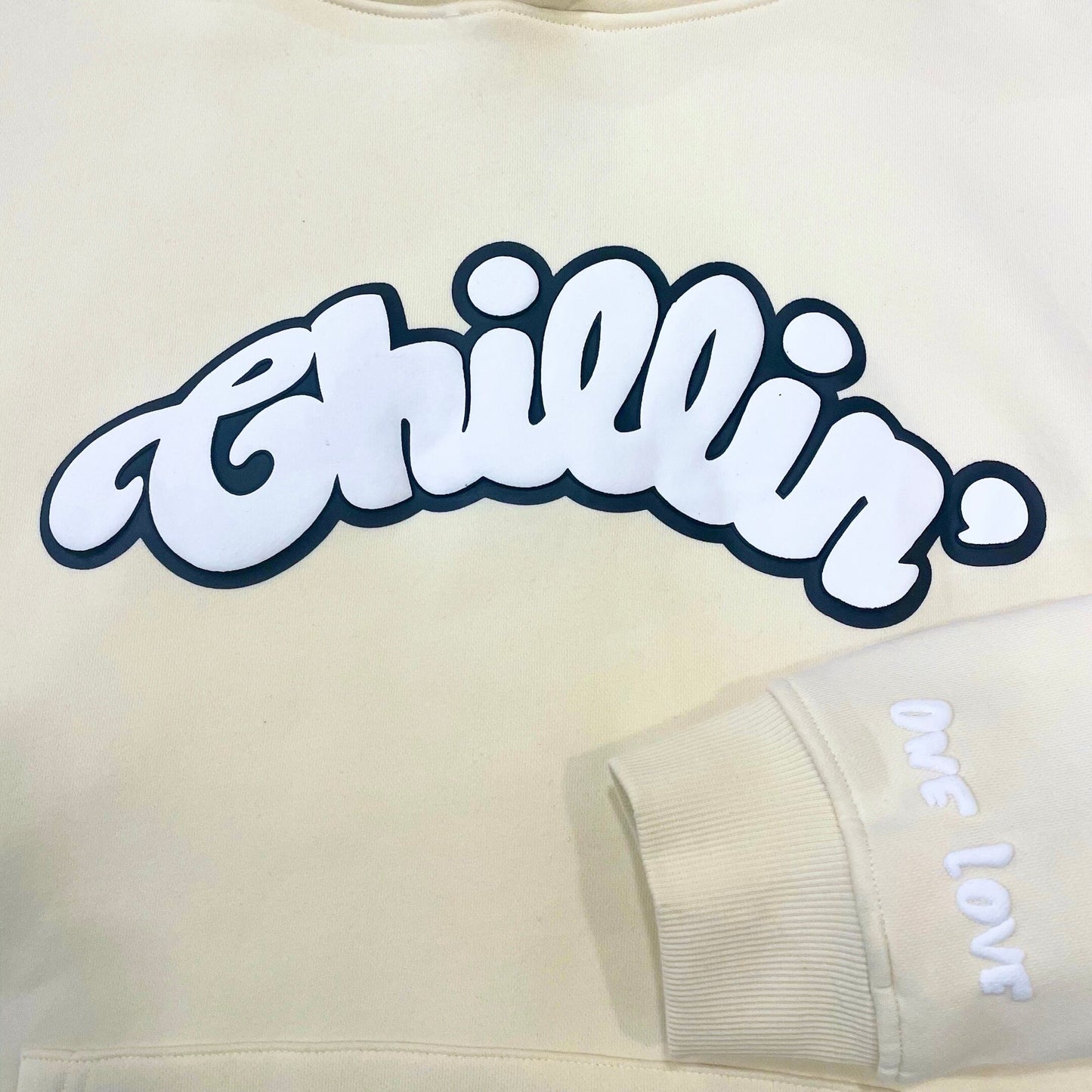 BIG LOGO SWEATSUIT SET - CREAM