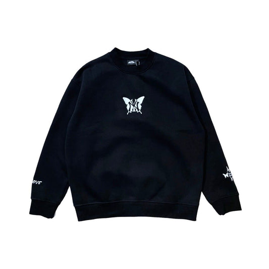 NY BUTTERFLY CREWNECK - BLACK