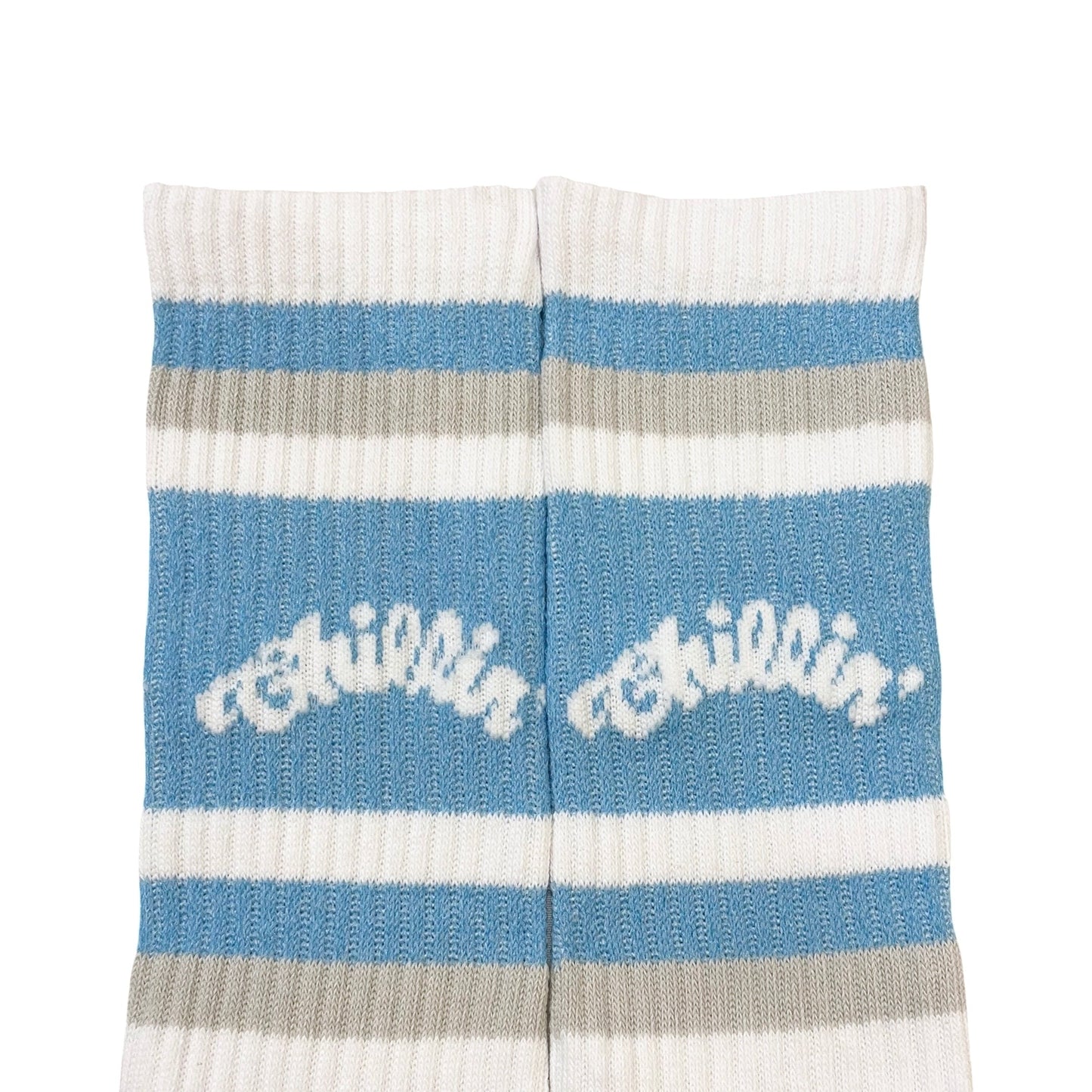LUMINOUS LOGO SOCKS - SKY BLUE